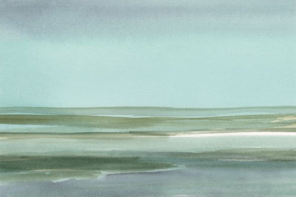 Aqua Reflections I by Ethan Harper - Hand-Painted Oil Painting Reproduction