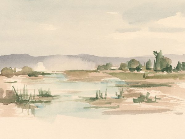 Main Product Photo of Arid Landscape I Painting by Ethan Harper