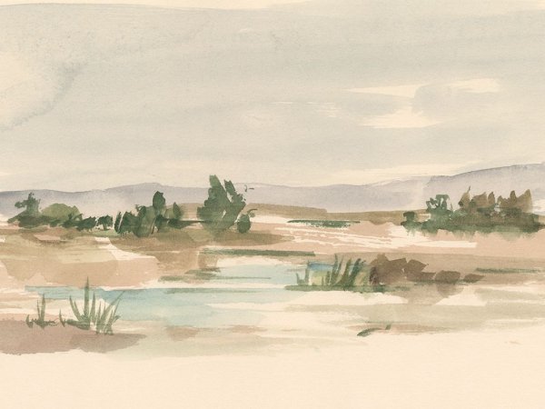 Main Product Photo of Arid Landscape II Painting by Ethan Harper