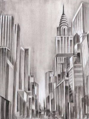 Art Deco Cityscape I Oil Painting by Ethan Harper - Bestsellers