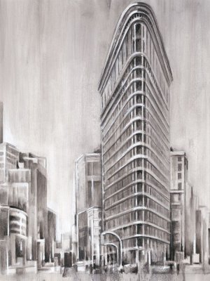 Art Deco Cityscape II by Ethan Harper Oil Painting