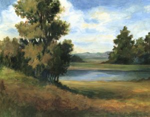 Auburn Meadow by Ethan Harper Oil Painting