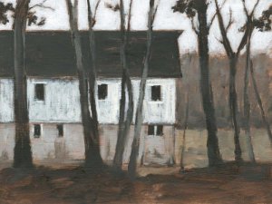 Autumn Barns I by Ethan Harper Oil Painting