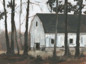 Autumn Barns II Oil Painting by Ethan Harper - Contemporary