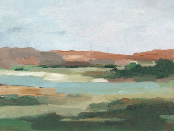 Autumn River Crossing I by Ethan Harper - Hand-Painted Oil Painting Reproduction