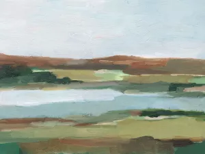 Autumn River Crossing II by Ethan Harper Oil Painting