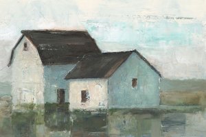 Barn at Sunset II by Ethan Harper Oil Painting