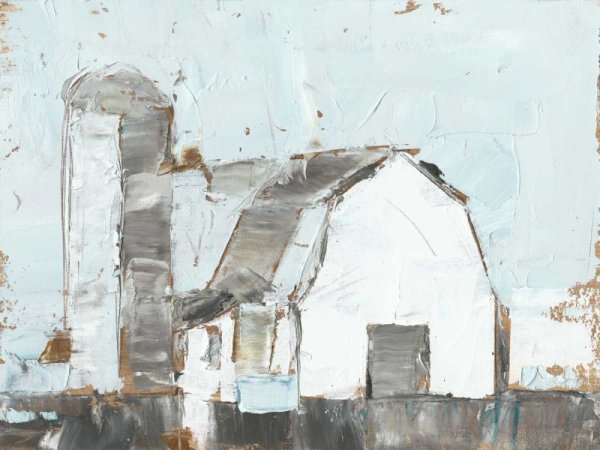Main Product Photo of Barn & Silo II Painting by Ethan Harper