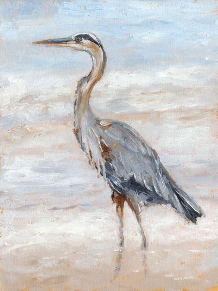 Main Product Photo of Beach Heron II Painting by Ethan Harper