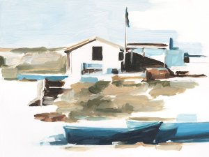 Beach Outpost I by Ethan Harper Oil Painting