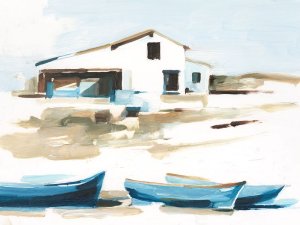 Beach Outpost II by Ethan Harper Oil Painting