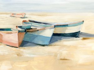 Beached Boats II Oil painting by Ethan Harper