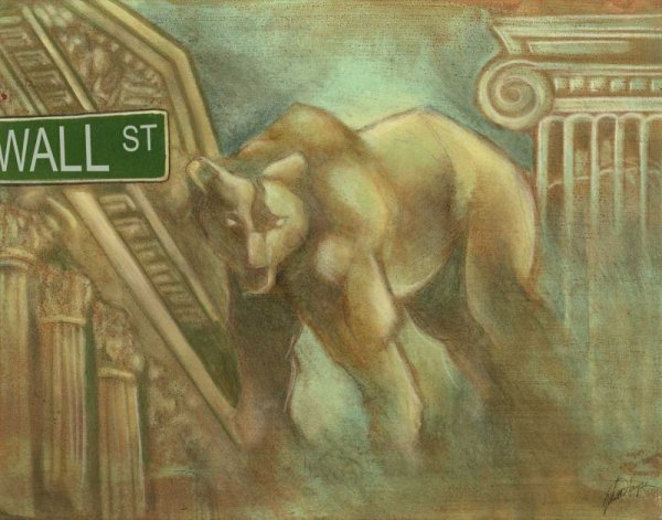 Main Product Photo of Bear Market Painting by Ethan Harper