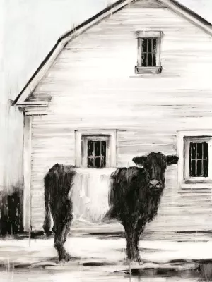Belted Galloway I by Ethan Harper Oil Painting