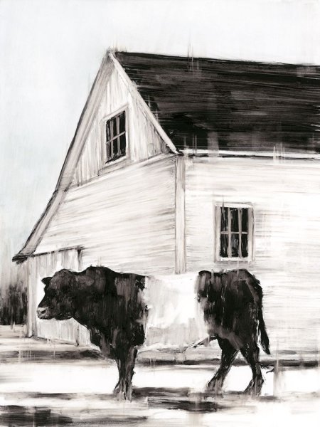 Belted Galloway II by Ethan Harper - Hand-Painted Oil Painting Reproduction