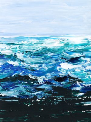 Beneath the Sea Surface I by Ethan Harper Oil Painting