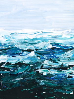 Beneath the Sea Surface II by Ethan Harper Oil Painting