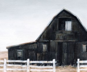 Black Barn II by Ethan Harper Oil Painting