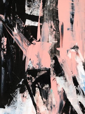 Black & Blush II Oil painting by Ethan Harper