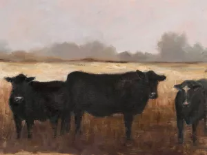 Black Cows II by Ethan Harper Oil Painting
