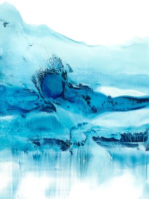 Blue Currents II Oil painting by Ethan Harper