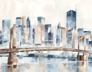 Blue Hour II Oil Painting by Ethan Harper - Contemporary