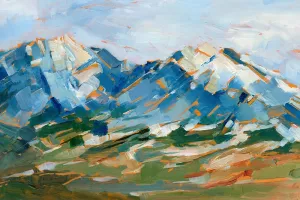 Blue Mountain Peaks I by Ethan Harper Oil Painting