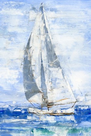 Blue Sails I by Ethan Harper Oil Painting