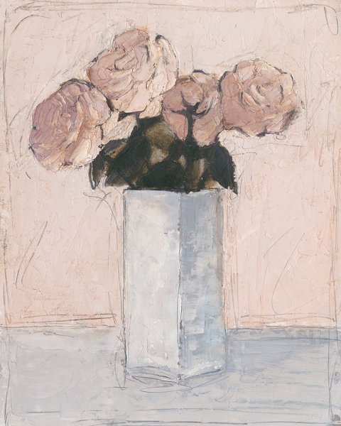 Blush Florals II by Ethan Harper - Hand-Painted Oil Painting Reproduction