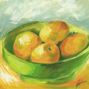 Bowl of Fruit I by Ethan Harper Oil Painting
