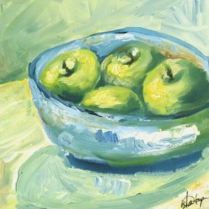 Bowl of Fruit II by Ethan Harper Oil Painting