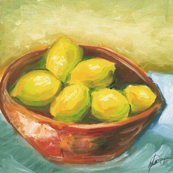 Bowl of Fruit IV by Ethan Harper - Hand-Painted Oil Painting Reproduction
