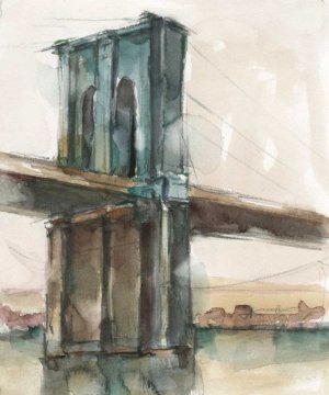 Bridge at Sunset II by Ethan Harper Oil Painting