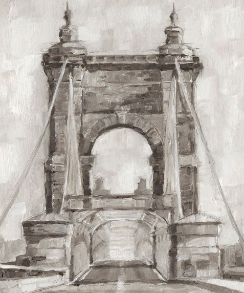 Bridge Crossing II by Ethan Harper - Hand-Painted Oil Painting Reproduction