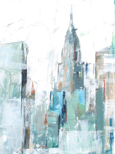 Main Product Photo of Brilliant City Study II Painting by Ethan Harper