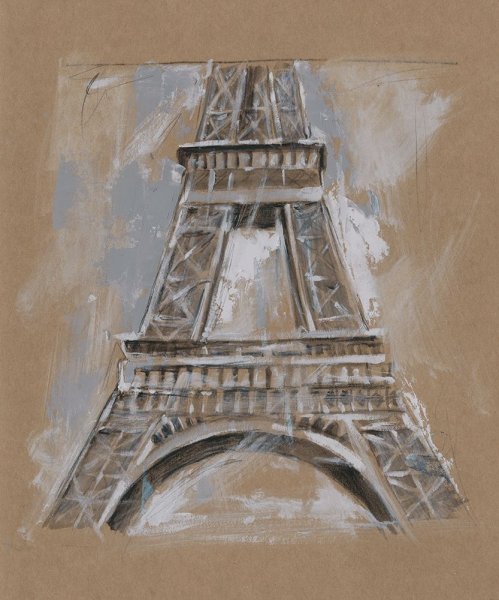 Brushwork Architecture Study II by Ethan Harper - Hand-Painted Oil Painting Reproduction