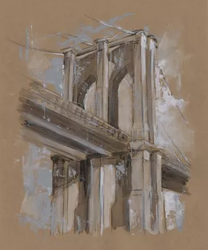 Brushwork Architecture Study III Oil Painting by Ethan Harper - Bestsellers