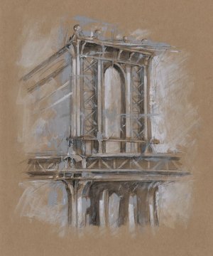 Brushwork Architecture Study IV by Ethan Harper Oil Painting