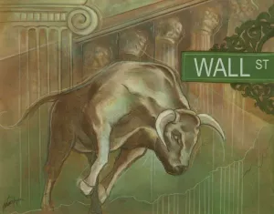 Bull Market by Ethan Harper Oil Painting