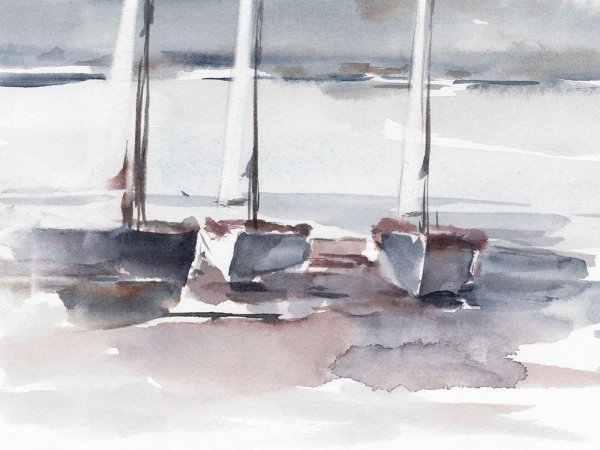 Caribbean Sails II by Ethan Harper - Hand-Painted Oil Painting Reproduction