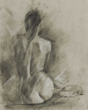 Charcoal Figure Study I by Ethan Harper Oil Painting