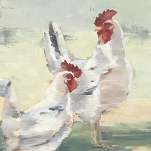 Chicken Run I Oil painting by Ethan Harper