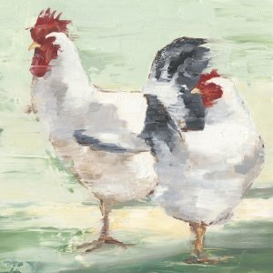 Chicken Run II by Ethan Harper Oil Painting