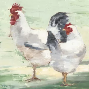 Chicken Run II by Ethan Harper Oil Painting