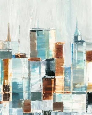 City Colors I Oil Painting by Ethan Harper - Contemporary