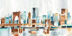 City Colors III Oil Painting by Ethan Harper - Contemporary