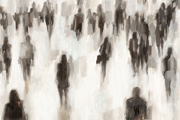 Main Product Photo of Commuters II Painting by Ethan Harper