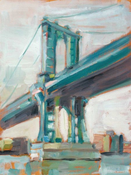 Contemporary Bridge I by Ethan Harper - Hand-Painted Oil Painting Reproduction