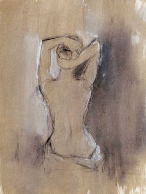 Contemporary Draped Figure I Oil Painting by Ethan Harper - Contemporary