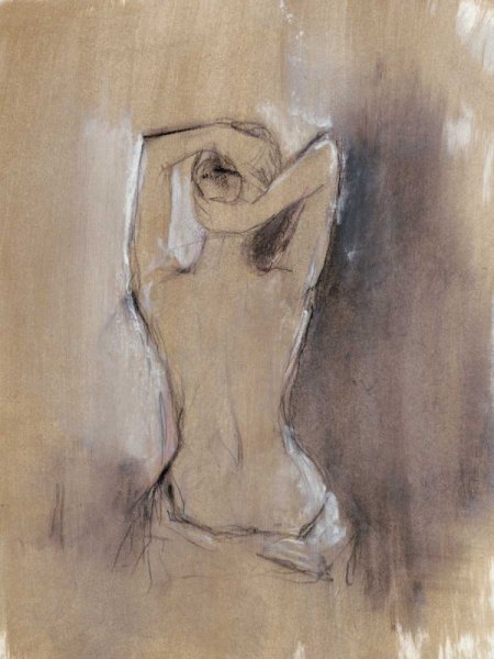 Contemporary Draped Figure I by Ethan Harper - Hand-Painted Oil Painting Reproduction